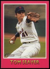2024 Topps Heritage TOM SEAVER "1975 BASEBALL SENSATIONS" Insert Card #75BS-1