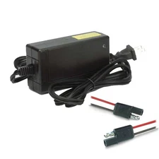 K2 Energy K2C24V2A 24V 2Ah LiFePO4 Smart Charger with 2 Pin SAE Plugs