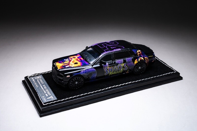 SmallCarArt 1:64 Rolls Royce Phantom VIII SHAQ'S Diecast Model Car