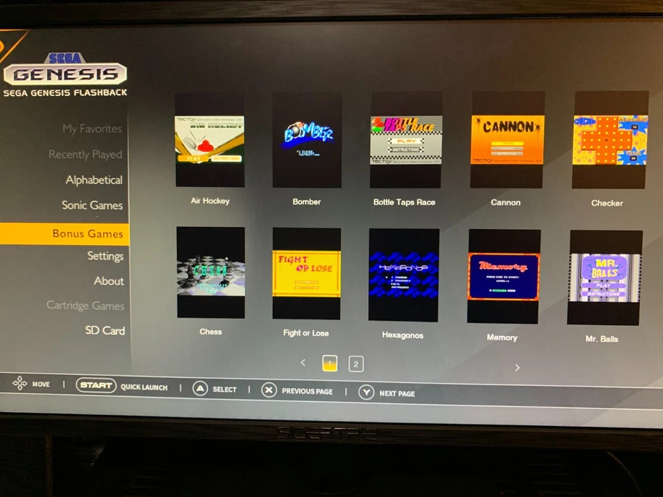 Consola AtGames Sega Genesis Controlador Inalámbrico HDMI Juegos Integrados 1800 Retro Foto 2 de 4