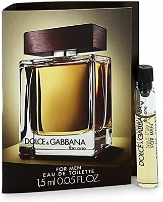 2 X Dolce & Gabbana THE ONE EDT FOR MEN   1.5ml EACH Dolce and Gabbana