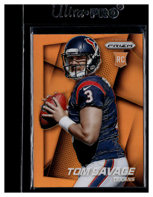 2014 Panini Prizm Orange Prizm #260a Tom Savage  VAR,  RC