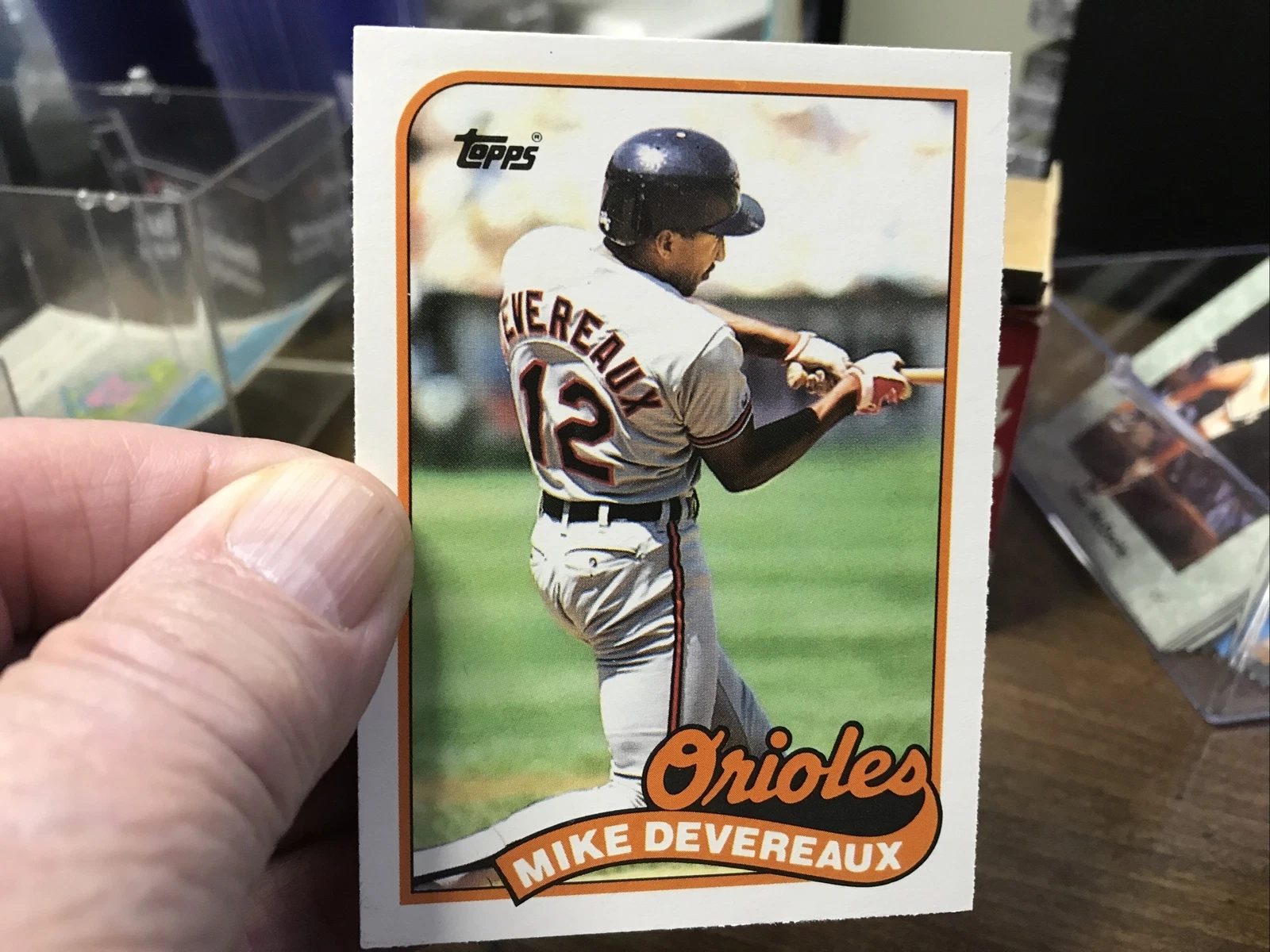 1989 Topps Traded Mike Devereaux Baltimore Orioles #23T