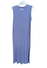 New Jungmaven Lavender Hermosa Dress Long Maxi Hemp Cotton Sleeveless Size XS