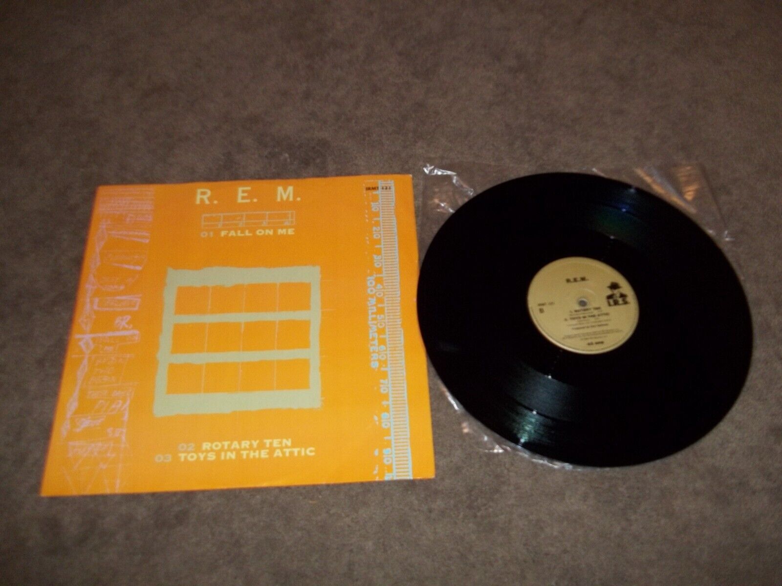 R.E.M. - Fall On Me 12" Single - 1986 -  UK Import - IRS Records IRMT 121