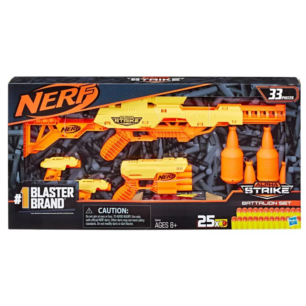 NERF Alpha Strike Battalion Set 4 Pack Blasters | eBay