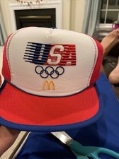 1984 USA Olympics McDonald's Vintage Mesh Trucker Snapback Hat 3