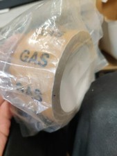 GAS PIPE INSTALLATION IDENTIFICATION TAPE 50mm x 33m ROLL YELLOW/BLACK I.D VINYL