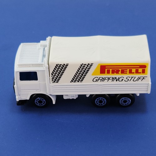 Matchbox 1984 Volvo Firelli Tires White Truck 1:90 Scale Diecast Model - Picture 3 of 11