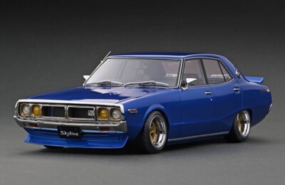 IG3272 Ignition Model 1/18 Nissan Skyline 2000 GT-X (GC110) Blue