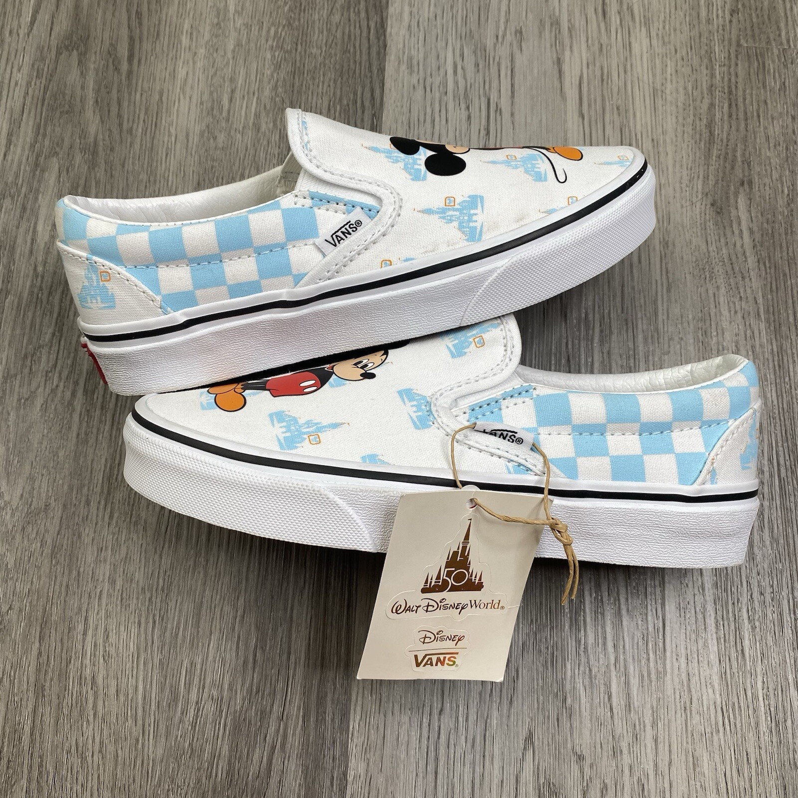 Disney Parks 2022 50th Anniversary Vans Slip On Shoes Mens 4 | Womens 5.5 NWT thumbnail 3