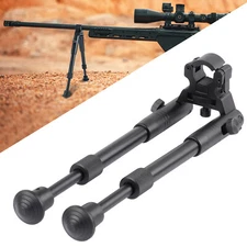8"-10'' Folding Bipod Spring Return Rest For Rifle Hunting Clamp-on Barrel-Mount