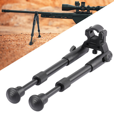 8''-10'' Folding Bipod Spring Return Rest For Rifle Hunting Clamp-on Barrel-Mount