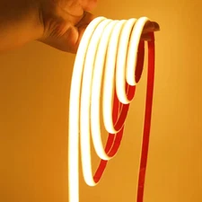 150ft 480leds/m Waterproof COB LED Light Strip 24V Flexible Building Home Decor