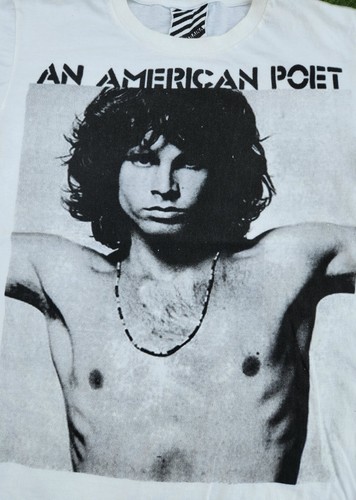Rara T-shirt Vintage Jim Morrison Uomo Med Poeta Americano Araina The Doors Single Sti - Foto 2 di 7