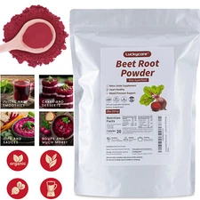 2 LB Organic Beet Root Powder Raw Non GMO Pure Beta Vulgaris Nitric Oxide Booste