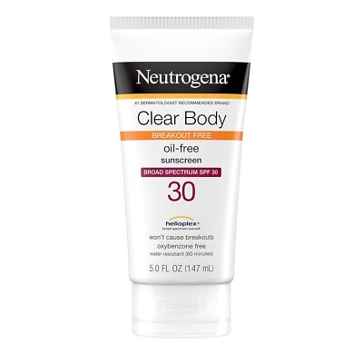 Neutrogena Clear Body Oil-Free SPF 30 Sonnencreme 147 ml, EU VERKÄUFER