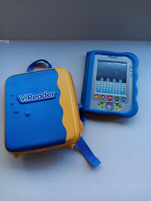 Vtech V.Reader Electronic Reading Learning System Tablet Console Blue -TESTED