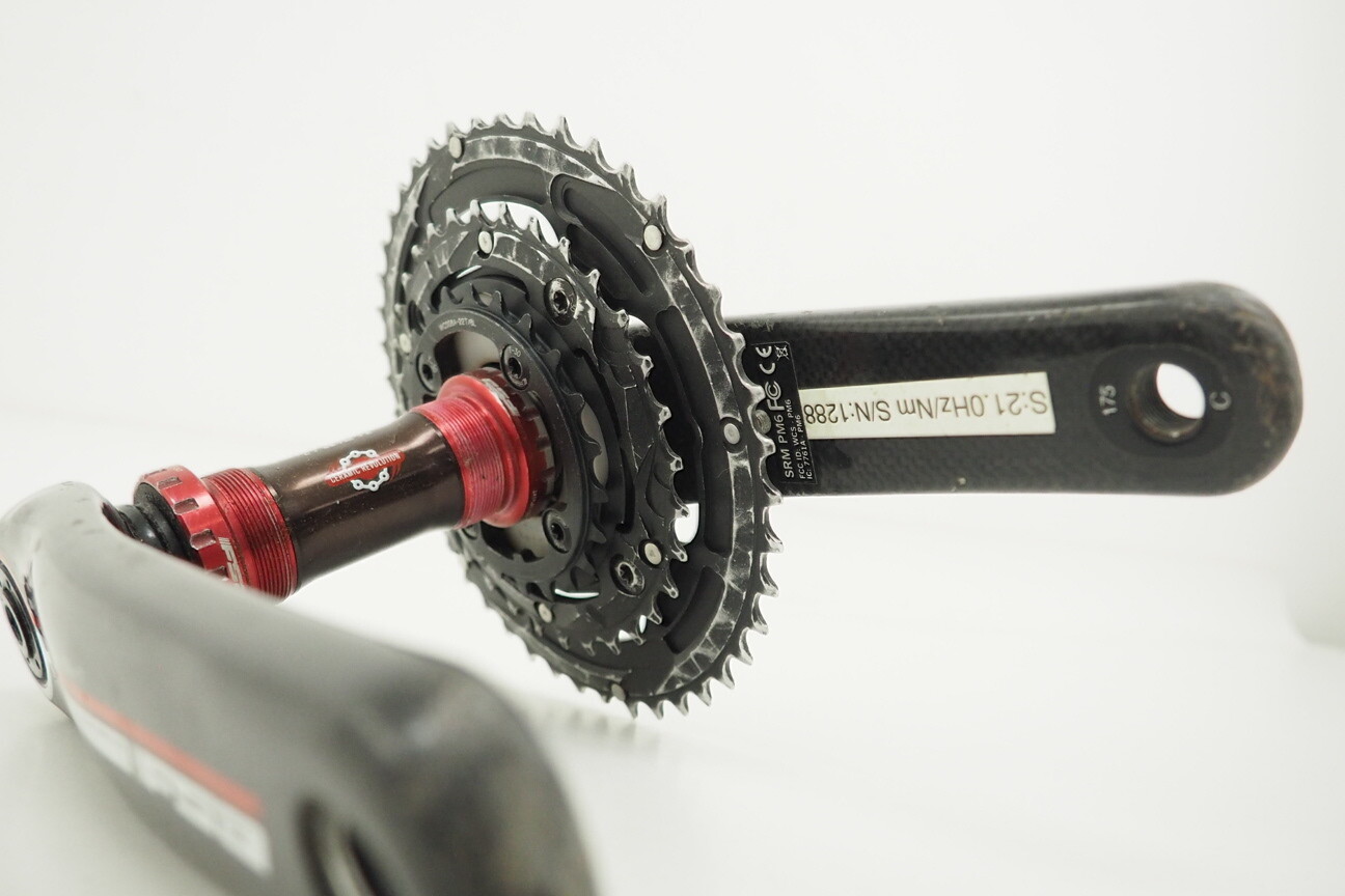 FSA K-Force Light Hollow Carbon MTB Crankset 44T/32T/22T w/ SRM PM6 Powermeter