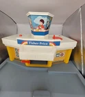 Vtg Fisher Price 933 Little People Play Family Jetport Airport Incomplete GUC