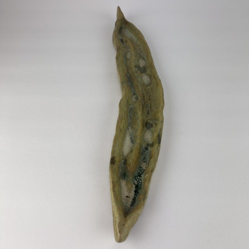 Vtg Stoneware Olive Tray Dish Green Glazed Studio Pottery 15in - Picture 5 of 22
