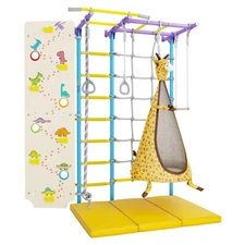 Hanging Hammock Giraffe  Chair with Inflatable Pillow, Sensory Swing 