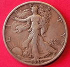 1935-S Walking Liberty Silver Half Dollar VF+  Very Nice! A07