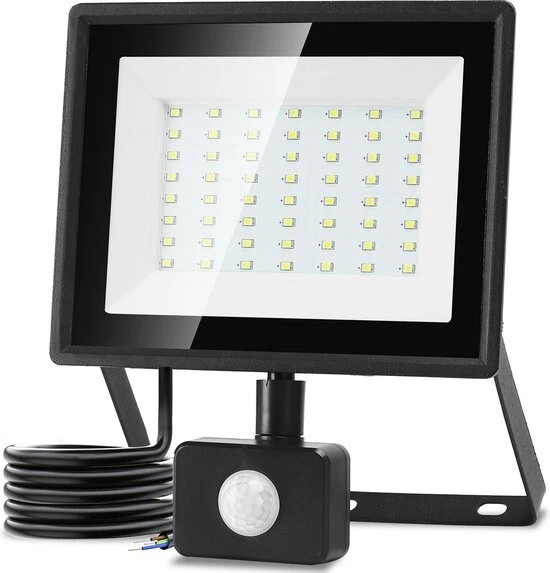 Aigostar 10LI2 - LED Flutlicht 50W mit Sensor IP65 Wasserdicht - 6500K - Tagesl - Bild 1 von 1