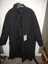 Defense Logistics Agency Garrison Collection Black Rain Coat Size 40S BRAND NEW