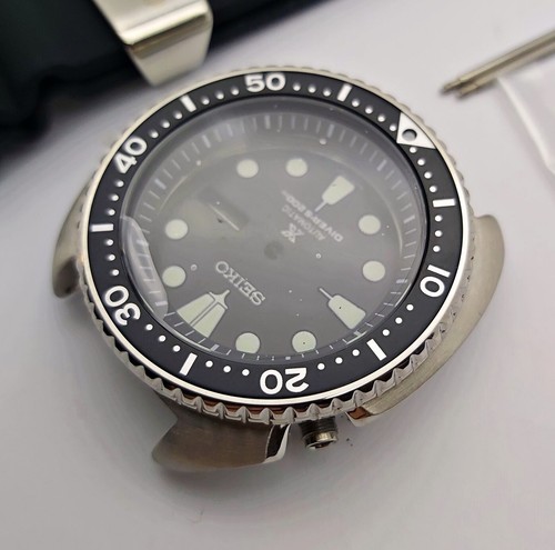 NUEVO AF SEIKO TORTUGA SRP777 NEGRO KIT ESTUCHE BISEL VIDRIO CORREA CORONA ESFERA MANOS - Imagen 4 de 6
