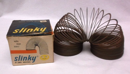 Vintage Original Copper Slinky Famous Walking Spring