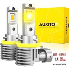 H11 H8 H16 LED Yellow Fog Light Bulbs, 3000K Amber Yellow Light, H11/H16/H8