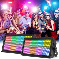 2PCS 200W Strobe Light Aluminum DMX 960LED RGBW Flash Wall Wash Stage Lighting