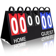 IVONNEY Flip Scoreboard 6 Digits for Football Basketball Volleyball Tennis