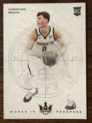 2022-23 Panini Christian Braun Rookie Works In Progress Court Kings RC #20