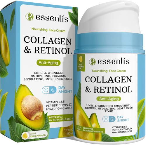Face Moisturizer Collagen Cream anti Aging Face Cream with Retinol Hyaluronic - Picture 12 of 13