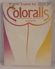 Vintage 80s Hanes Underalls Coloralls Pantyhose Size X Queensize Burgundy