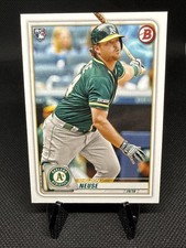 2020 Bowman #67 Sheldon Neuse Rookie Card Oakland Athletics
