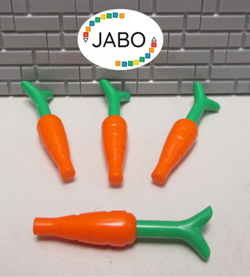 ( M10/34)  LEGO 4 x Karotte Möhre Gemüse 33172 33183 in orange Stiel hellgrün