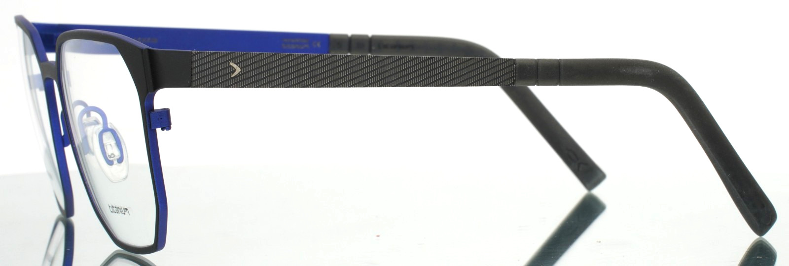 BLACKFIN BF964 Wilmington 1053 Black Blue Unisex Eyeglasses 53-17-145 B:42