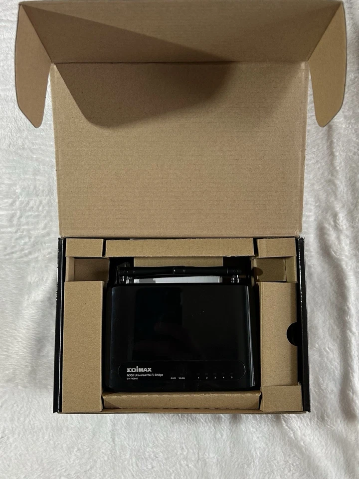 Edimax N300 Universal Wi-Fi Bridge Extender For Smart TV, Gaming, Blu-Ray, New - Image 4 of 4