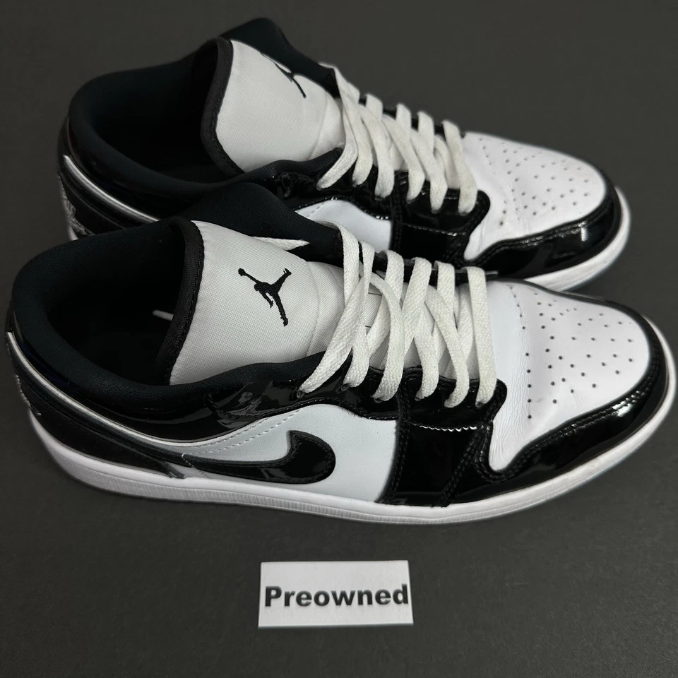 Nike Air Jordan 1 Low SE Concord charol para hombre talla 9,5 usadas NBY Foto 4 de 4