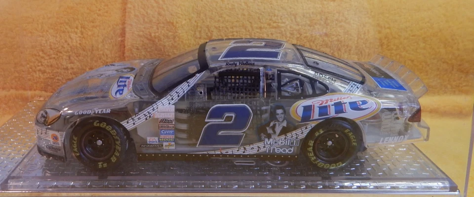 NASCAR Rusty Wallace #2 Elvis Presley EP25 1:24 прозрачная модель Ford Taurus LE 1/5k - Изображение 3 из 4