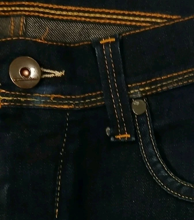 Pantalones de mezclilla G-Star Raw 3301 Defend súper ajustados azul oscuro para hombre 31x30 nuevos sin etiquetas diseñador Foto 4 de 4