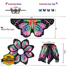 Niurui Kids Fairy Butterfly Wings Costume Girls Toddler Halloween Christmas Gift