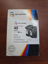 LD Replacement for HP 45 / 51645A Pack of 2 Black Ink Cartridges