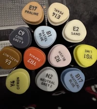 Artsmith Illustration Markers Set of 12  Colors (In Description)