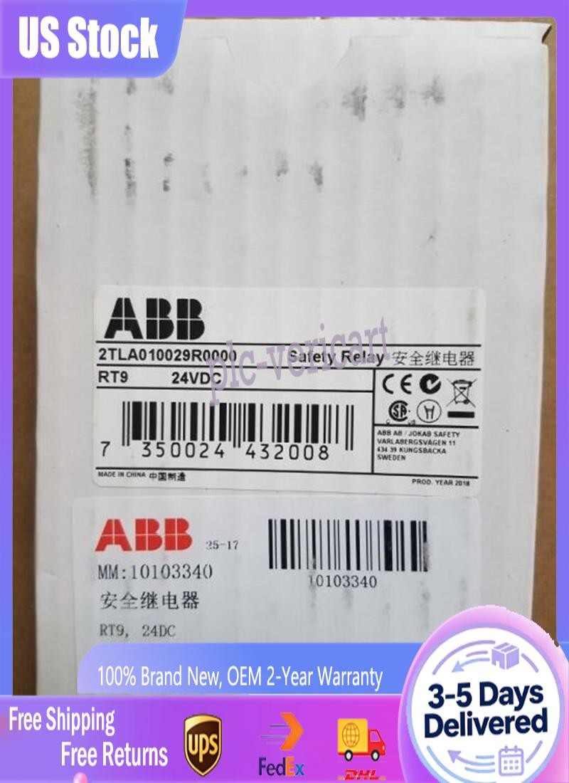 NEW ABB 2TLA010029R0000 Safety Relay RT9 24VDC