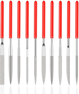 10 Pcs Mini Diamond Needle File Set Diamond Files Mini Needle Set for Jewlery Me