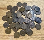 Indian Head Cent Roll-50 ct, Circulated, Mostly 1900’s. You Receive Coins In Pic
